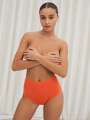 Thumbnail Orange Culotte haute - SoftStretch 1