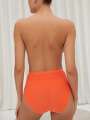 Thumbnail Orange Culotte haute - SoftStretch 2
