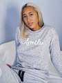 Thumbnail Gris Haut de pyjama - Capucine 1