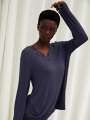 Thumbnail Bleu Haut de pyjama - Hera 3