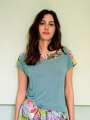 Thumbnail Vert Haut de pyjama - Hibiscus 1