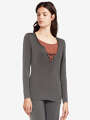 Thumbnail Gris Haut de pyjama - Lisa 1