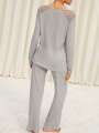 Thumbnail Gris Haut de pyjama - Naomie 3