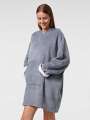 Thumbnail Bleu Kimono polaire - CHERIE 1