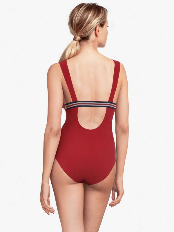 Rouge Maillot 1 pièce - Manille 2