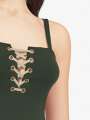 Thumbnail Vert Maillot 1 pièce sans armatures - Toscane 2
