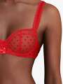 Thumbnail Rouge Soutien-gorge corbeille - Addict 3