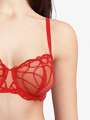 Thumbnail Rouge Soutien-gorge corbeille - Ambre 3