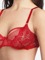 Thumbnail Rouge Soutien-gorge corbeille - Envoutante 3