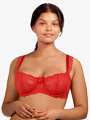 Thumbnail Rouge Soutien-gorge corbeille - Eprise 1