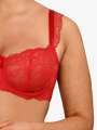 Thumbnail Rouge Soutien-gorge corbeille - Eprise 3