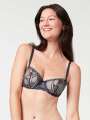Thumbnail Bleu Soutien-gorge corbeille - India 1