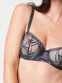 Thumbnail Bleu Soutien-gorge corbeille - India 3
