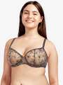 Thumbnail Gris Soutien-gorge corbeille - India 1