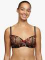 Thumbnail Rouge Soutien-gorge corbeille - India 1