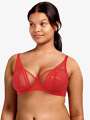 Thumbnail Rouge Soutien-gorge corbeille - Luna 1