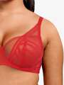 Thumbnail Rouge Soutien-gorge corbeille - Luna 3