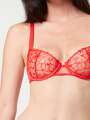 Thumbnail Rouge Soutien-gorge corbeille - Silvia 3