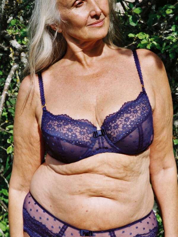 Bleu Soutien-gorge corbeille - Simone 1