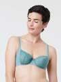 Thumbnail Vert Soutien-gorge corbeille - Soline 1