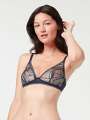 Thumbnail Bleu Soutien-gorge sans armature - India 1