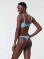 Thumbnail Vert Soutien-gorge sans armature - Soline 5