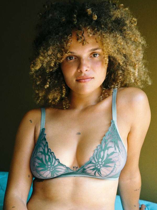 Turquoise Soutien-gorge sans armatures - Les Récupérables 1