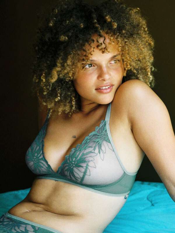 Turquoise Soutien-gorge sans armatures - Les Récupérables 2