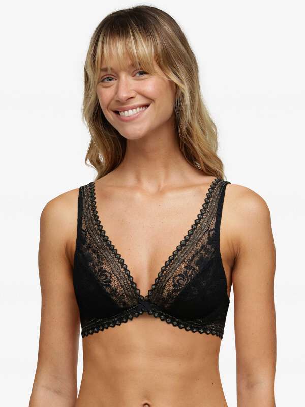 Noir Soutien-gorge triangle - Alba 1