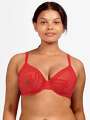 Thumbnail Rouge Soutien-gorge à armatures - Luna 1