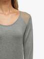 Thumbnail Gris Tee-shirt - Frileuse 3