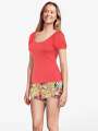 Thumbnail Orange Tee-Shirt - Vanille 1