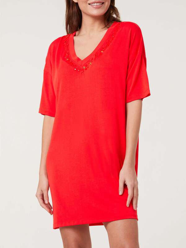 Tunique de plage - Salerne Orange | Darjeeling